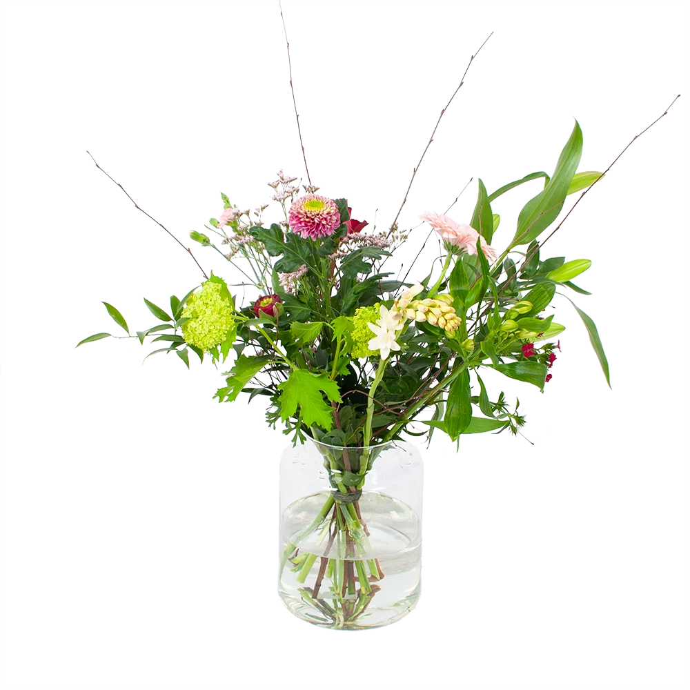 Boeket Roze Verrassing Groot 3 Boeket Roze Verrassing Groot