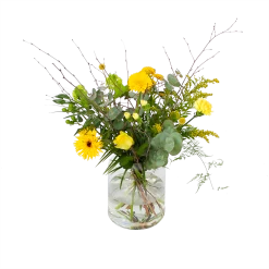 Boeket Vrolijk Geel Middel