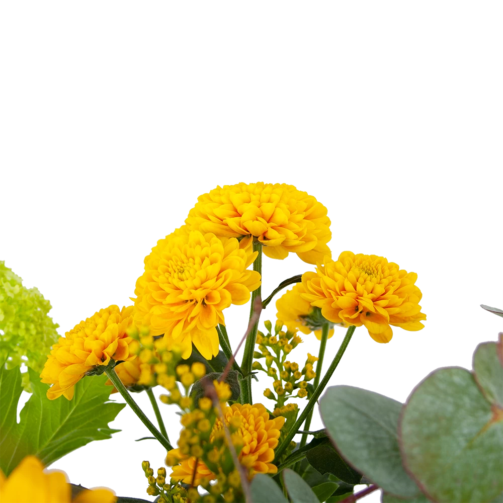 Boeket Vrolijk Geel Middel 4 Boeket Vrolijk Geel Middel - Afbeelding 2
