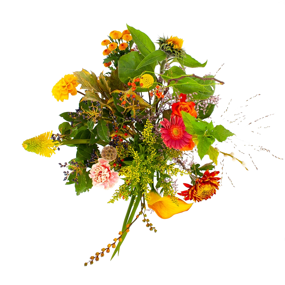 Boeket Vrolijk Klein 4 Boeket Vrolijk Klein - Afbeelding 2