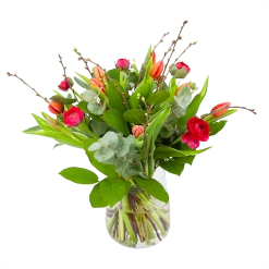 Boeket Vrolijk Roze Klein