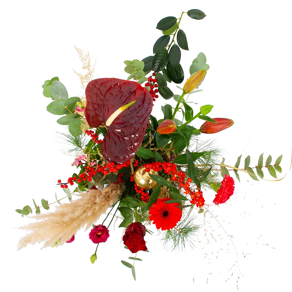 Boeket Winterse Pluim Middel 4 Boeket Winterse Pluim Middel - Afbeelding 2