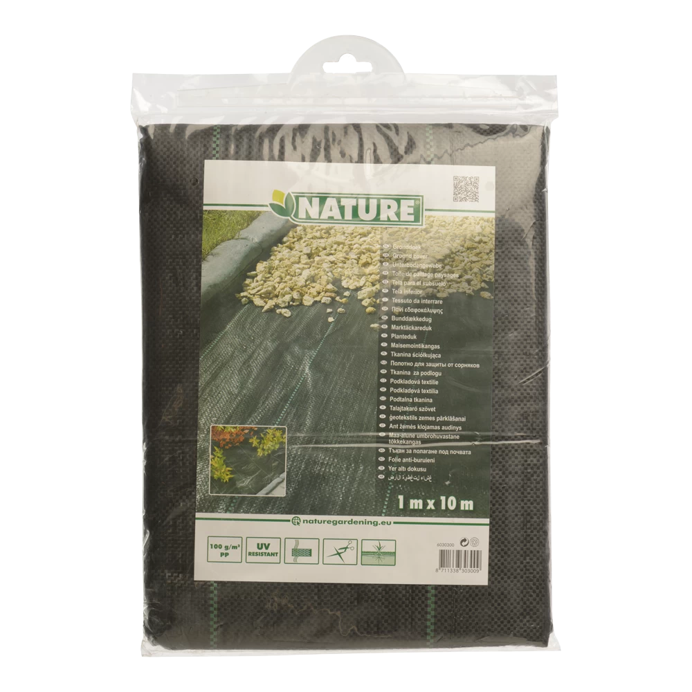 Nature - Gronddoek Zwart 1x10m 7 Nature - Gronddoek Zwart 1x10m - Afbeelding 5