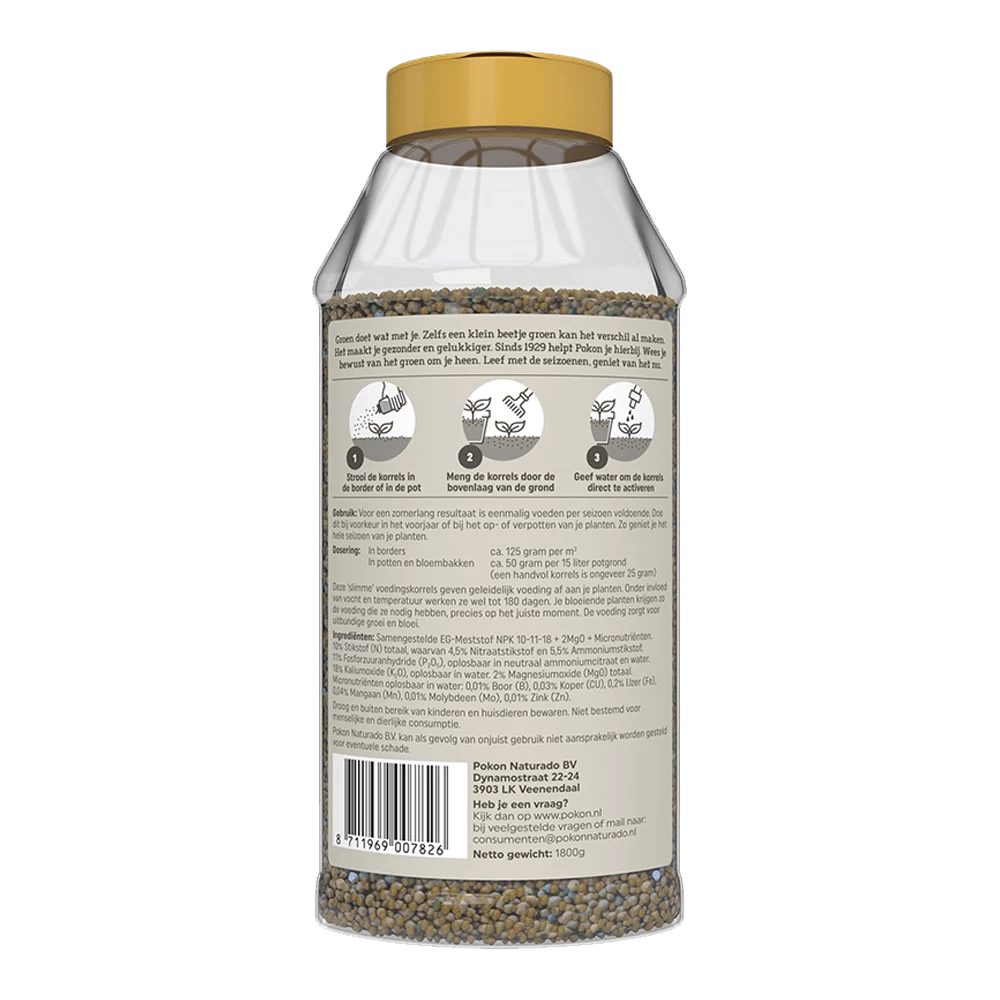 Pokon Terras & Balkon Planten Voedingskorrels 1800g - Tuinplanten Voeding 4 Pokon Terras & Balkon Planten Voedingskorrels 1800g - Tuinplanten Voeding - Afbeelding 2