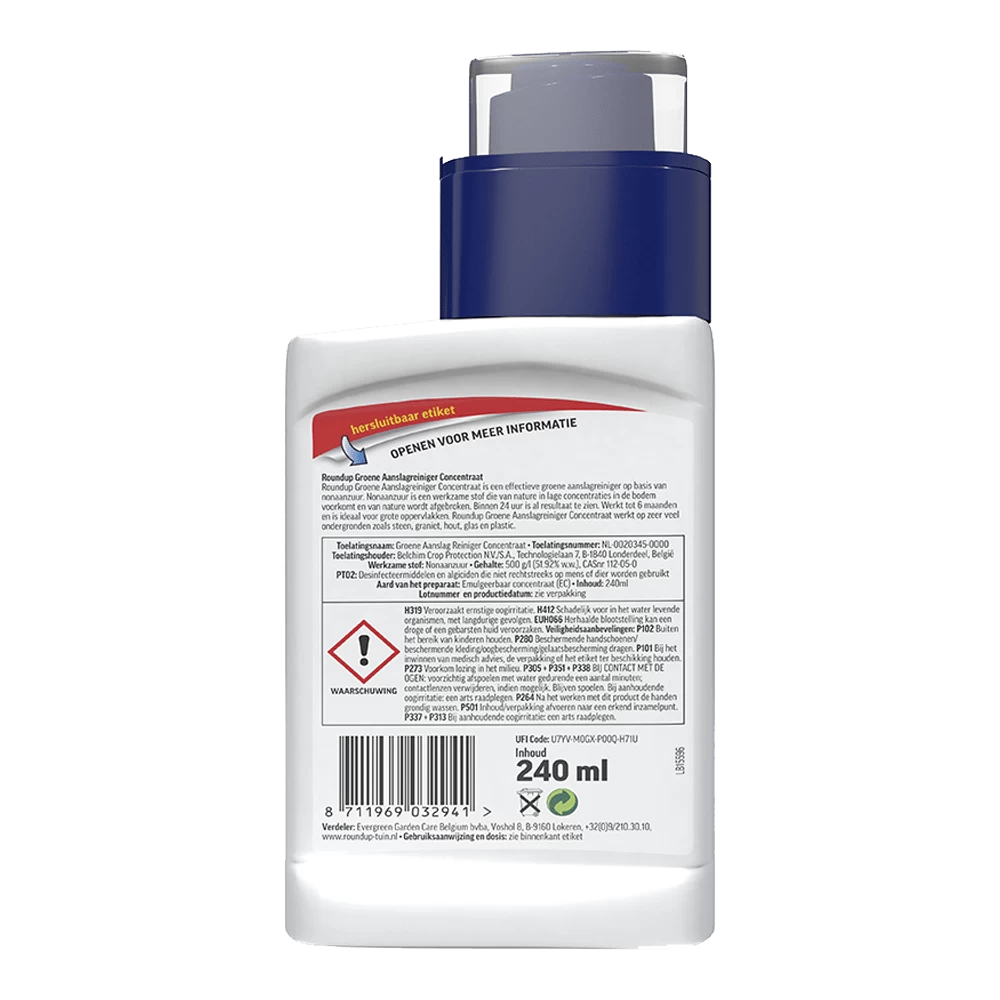 ROUNDUPu00ae Groene Aanslagreiniger Concentraat 240ml - Onkruid En Aanslag 4 ROUNDUPu00ae Groene Aanslagreiniger Concentraat 240ml - Onkruid En Aanslag - Afbeelding 2