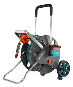 GARDENA - AquaRoll L CleverRoll L Easy Set Slangenwagen - Maximaal 50 Meter - Verstelbare Handgreep -Tuin & Buiten Korting Winkel 1001x1200