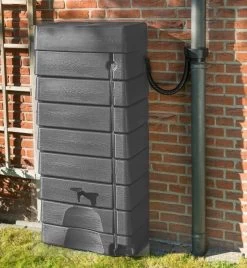 Garden Muurtank Regenton Antraciet 320l - ThuisTuinieren.nl -Tuin & Buiten Korting Winkel 1104x1200