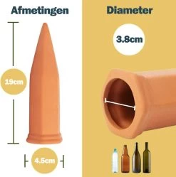 Bloomin Waterdruppelaar Van Terracotta - Waterdruppelaar Voor Planten - Druppelsysteem - Irrigatiesysteem - Watergeefsysteem - Bewateringssysteem - 8 Stuks -Tuin & Buiten Korting Winkel 1188x1200