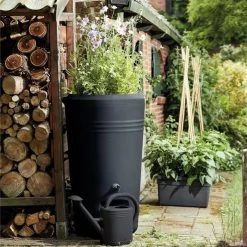 Elho Green Basics Regenton - Regenton - Living Black - Buiten - 200 Liter -Tuin & Buiten Korting Winkel 1198x1200 1
