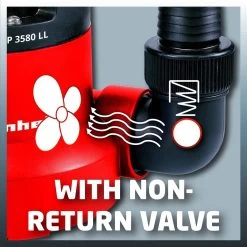 Einhell Dompelpomp GC-SP 3580 LL (350 W - 8000 L/h - 1 Mm Restwater - Traploos Instelbare Vlotterschakelaar - GeÃ¯ntegreerd Terugslagventiel - Draaghandvat - Kabelopwikkeling - Mechanische Afdichting) -Tuin & Buiten Korting Winkel 1200x1200 140