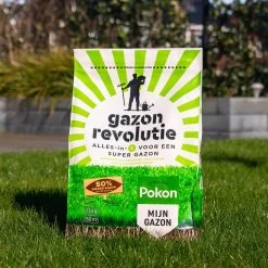 Pokon Gazon Revolutie - 7,5kg - Gazonmest / Graszaad / Bodemverbeteraar - Geschikt Voor 150m² - Binnen 15 Dagen Resultaat -Tuin & Buiten Korting Winkel 1200x1200