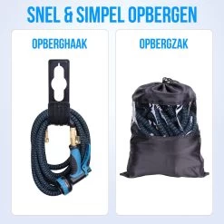 Strex Flexibele Tuinslang 15M Met Sproeikop - Uitrekbaar - Incl. Koppelingen, Ophanghaak & Opbergzak -Tuin & Buiten Korting Winkel 1200x1200 57