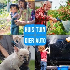 Strex Flexibele Tuinslang 15M Met Sproeikop - Uitrekbaar - Incl. Koppelingen, Ophanghaak & Opbergzak -Tuin & Buiten Korting Winkel 1200x1200 58