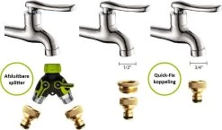 G-Flex Flexibele Tuinslang - Waterslang - 8 Verschillende Sproeistanden - Inclusief Opbergtas/splitter/Koppelstuk/Houder/Rubbers - 30 Meter -Tuin & Buiten Korting Winkel 1200x703