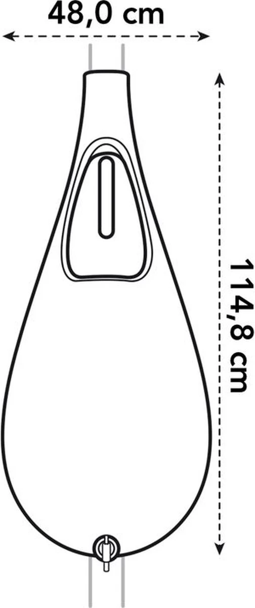 Elho Pure Raindrop 70L - Geel/Oker 4 Elho Pure Raindrop 70L - Geel/Oker - Afbeelding 2