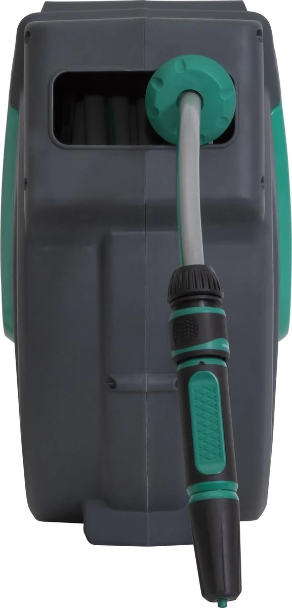 VONROC Automatische Slanghaspel – Incl. 25m Tuinslang, Aansluitslang, Spuitstuk, Koppelingen & Kraanaansluiting 5 VONROC Automatische Slanghaspel – Incl. 25m Tuinslang, Aansluitslang, Spuitstuk, Koppelingen & Kraanaansluiting - Afbeelding 3