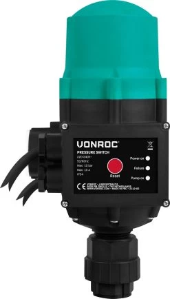 VONROC Hydrofoorpomp / Automatische Pomp - 1000W - 3500l/h - Met Drukschakelaar - Droogloopbeveiliging - Voor Besproeien En Huishoudwater -Tuin & Buiten Korting Winkel 683x1200